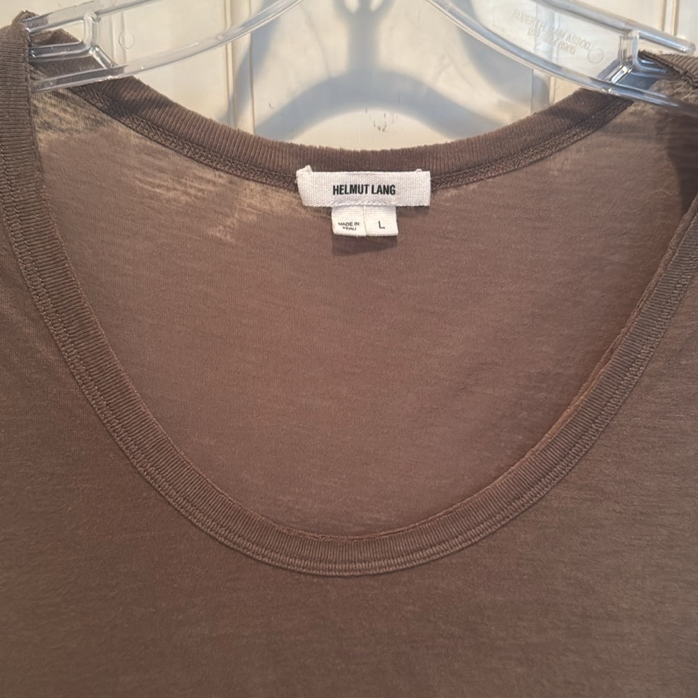 Helmut Lang Brown Sleeveless Tank - Picture 2 of 9